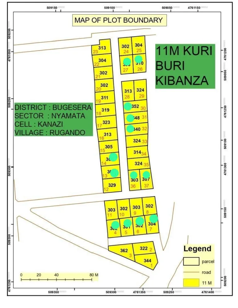 Residential Plot for Sale in Nyamata, Bugesera – 300–400 m² | 11 Million RWF