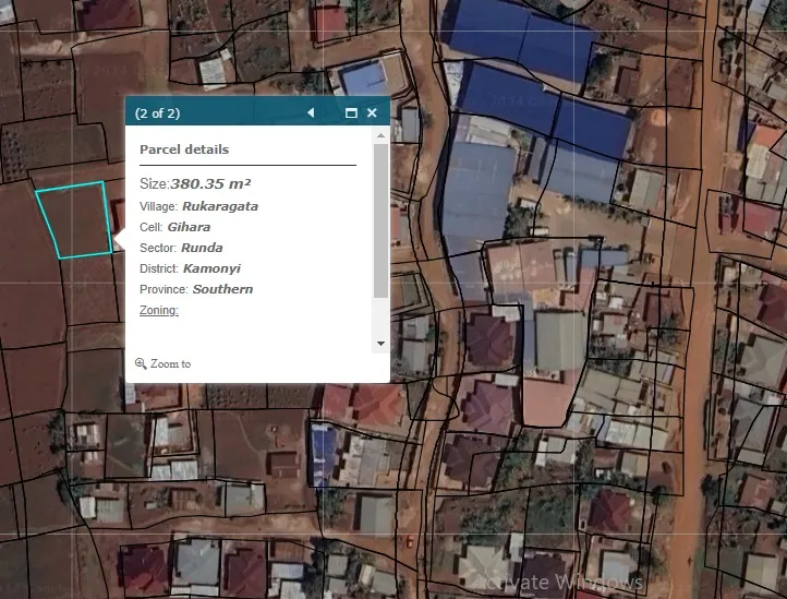 Residential Plot for Sale in Gihara, Kamonyi – 380 m² | 8 Million RWF
